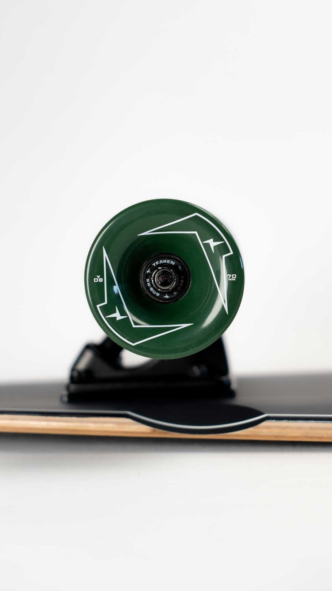 Carver Skateboard - Green Wheels