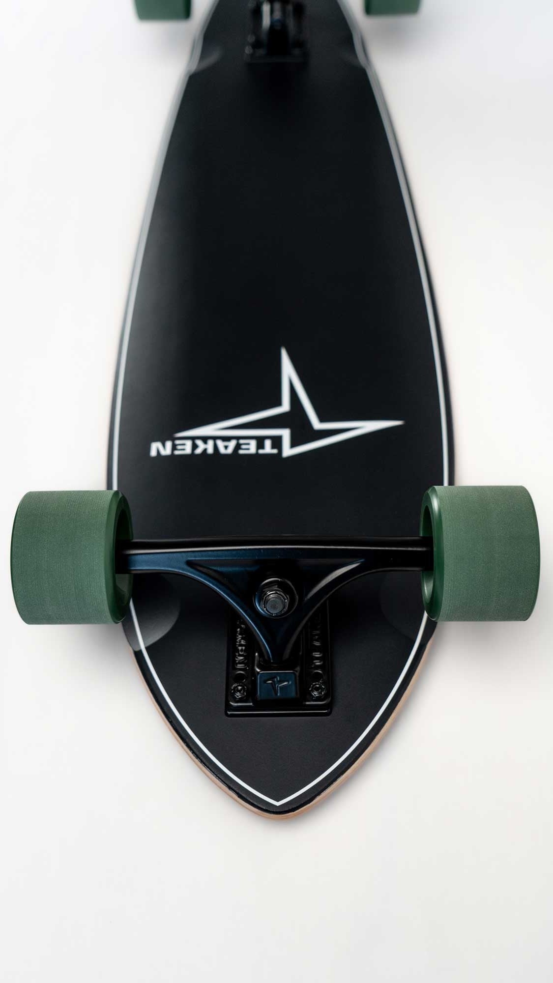 Carver Skateboard - Green Wheels