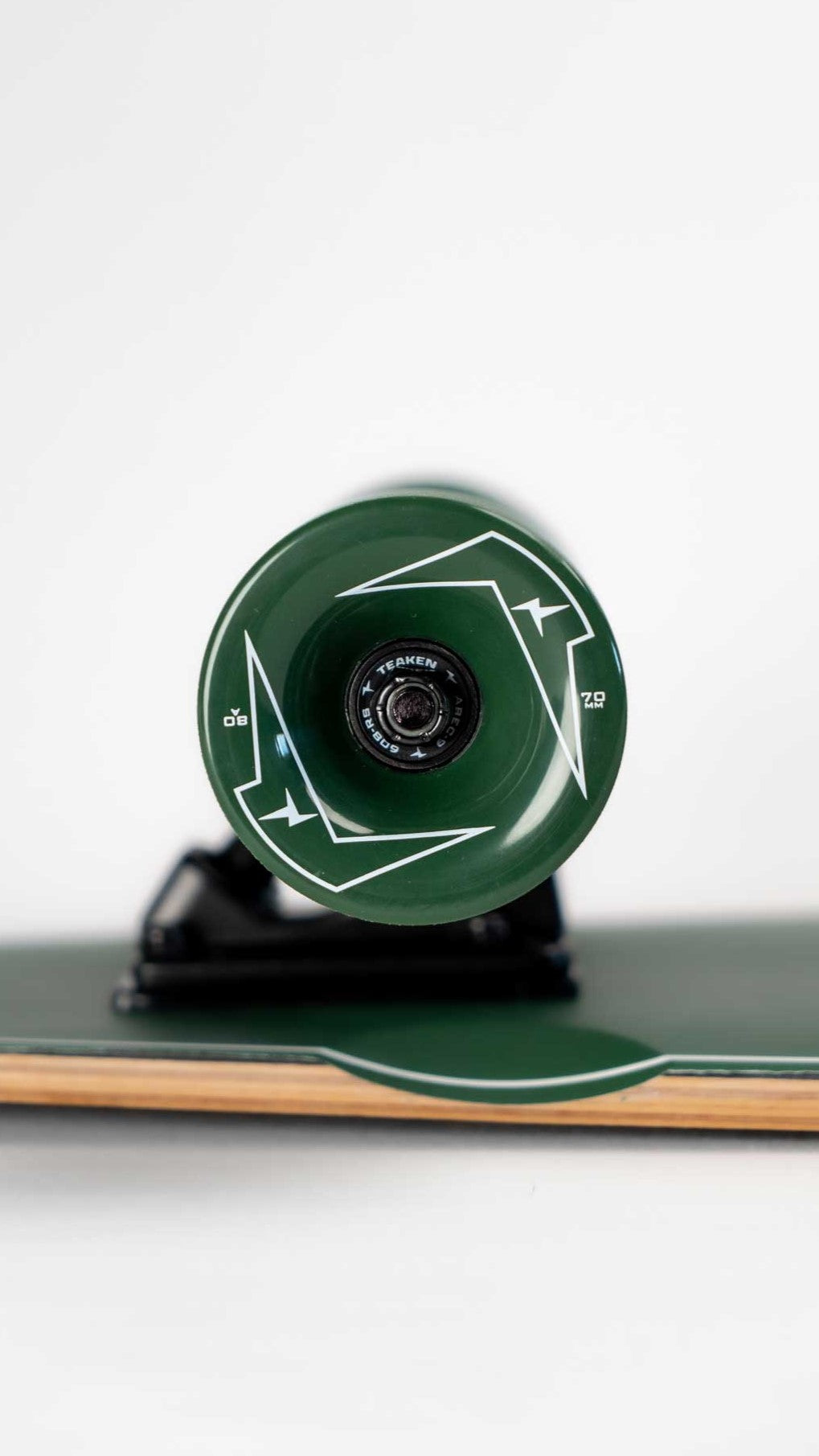 Carver Skateboard - Green Wheels