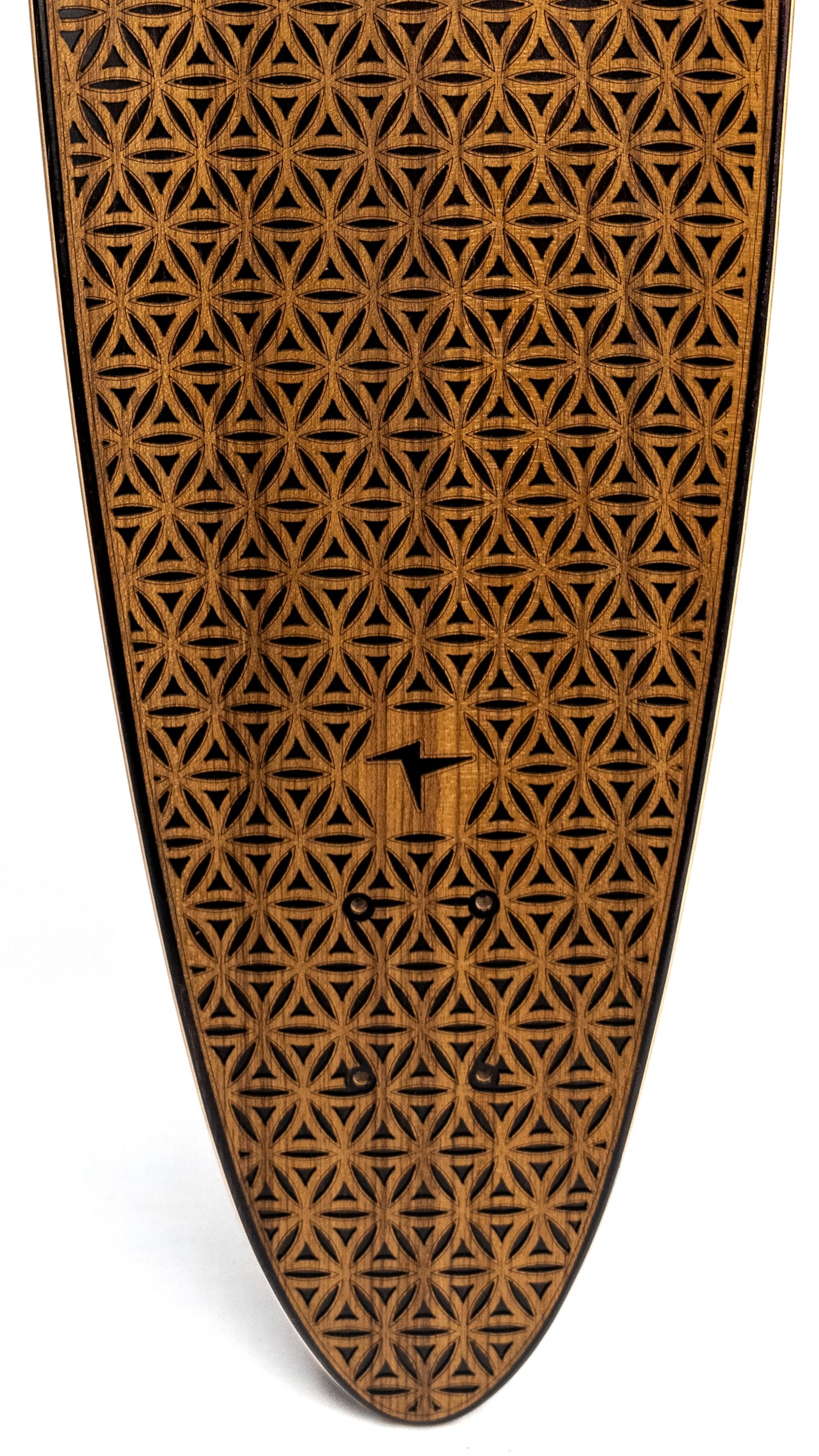 Carver Flower Teak Grip