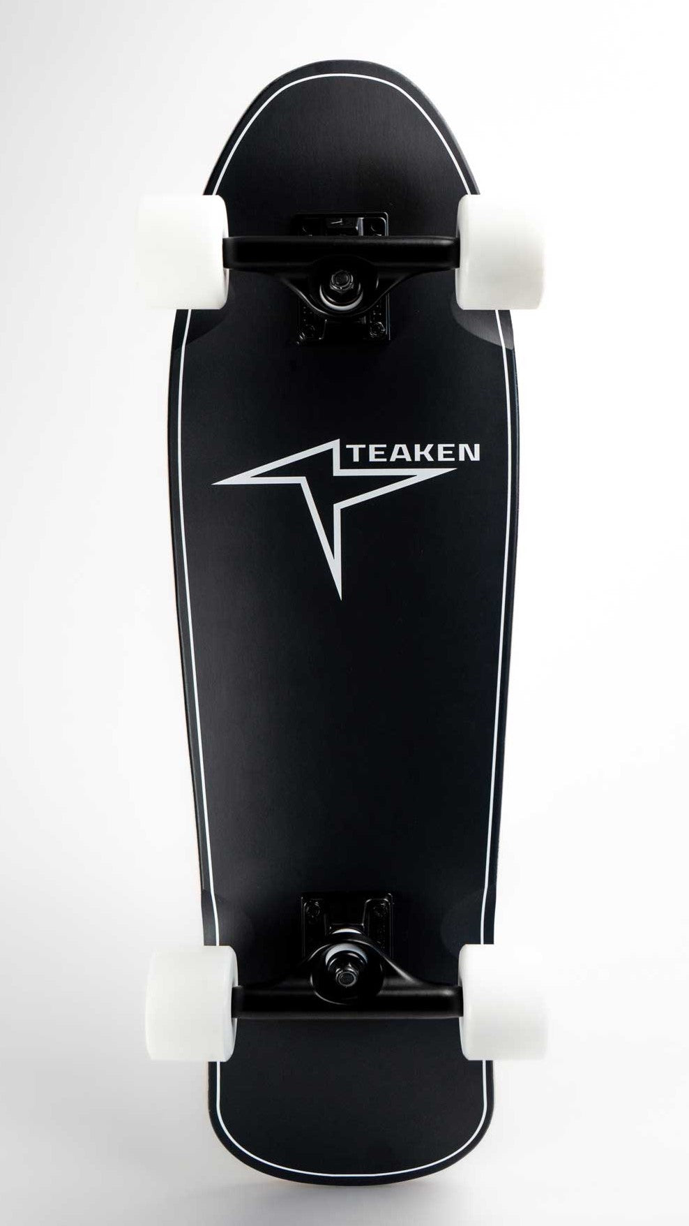 Shredder Skateboard - Black White Combo