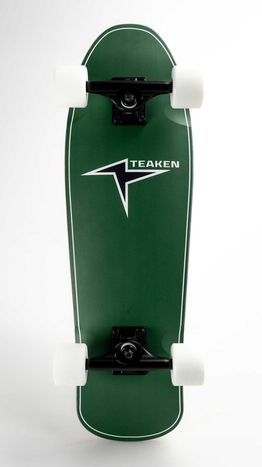 Shredder Skateboard - Green White Combo