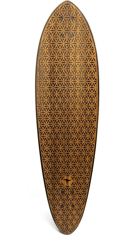 Carver Flower Teak Pattern